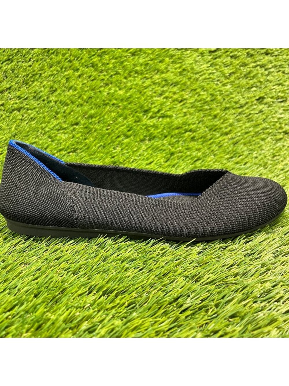 Rothy's The Flat Womens Size 6.5 Black Casual Classic Slip On Ballet Flats Shoes